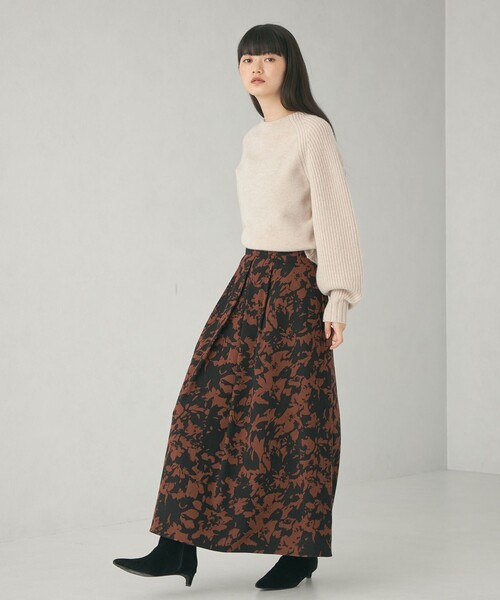 EMMEL REFINES（エメルリファインズ）の「＜EMMEL REFINES＞EM ラグランキリカエ ニットプルオーバー（ニット/セーター・レディース・ライトブルー/オフホワイト/ベージュ・FREE）」の10枚目の写真