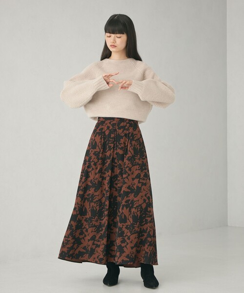 EMMEL REFINES（エメルリファインズ）の「＜EMMEL REFINES＞EM ラグランキリカエ ニットプルオーバー（ニット/セーター・レディース・ライトブルー/オフホワイト/ベージュ・FREE）」の11枚目の写真