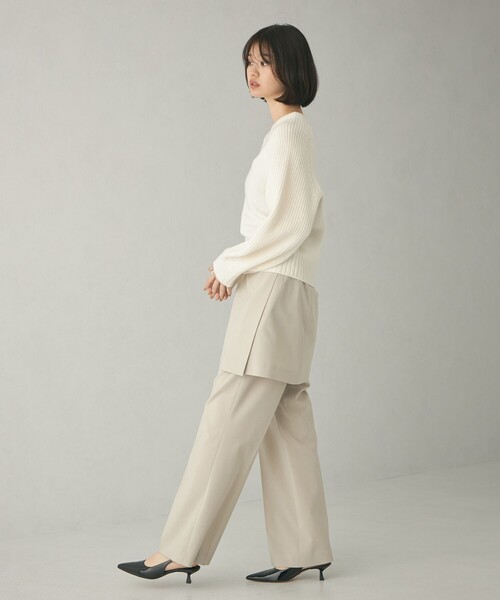 EMMEL REFINES（エメルリファインズ）の「＜EMMEL REFINES＞EM ラグランキリカエ ニットプルオーバー（ニット/セーター・レディース・ライトブルー/オフホワイト/ベージュ・FREE）」の20枚目の写真