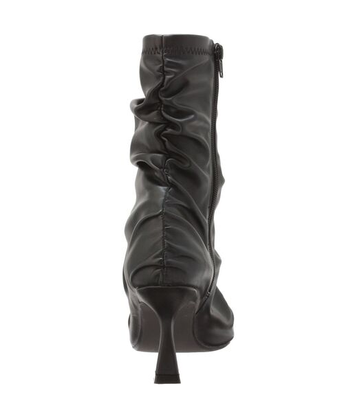 RESEXXY（リゼクシー）の「ギャザーデザインショートブーツ（ブーツ・レディース・ブラック/ベージュ・LARGE/MEDIUM/SMALL）」の4枚目の写真