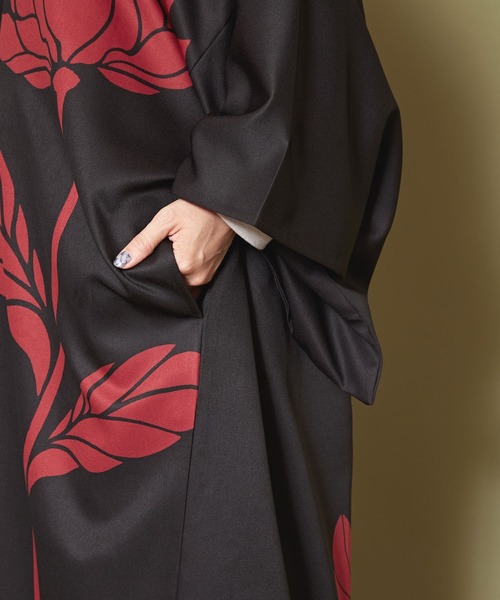 【カヤ】輪の花 長羽織（カーディガン/ボレロ）｜カヤ（カヤ）