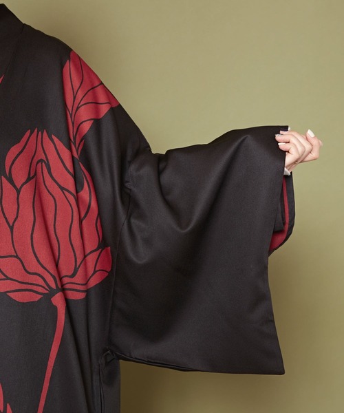 【カヤ】輪の花 長羽織（カーディガン/ボレロ）｜カヤ（カヤ）