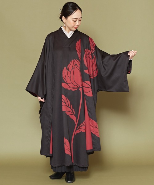 【カヤ】輪の花 長羽織（カーディガン/ボレロ）｜カヤ（カヤ）