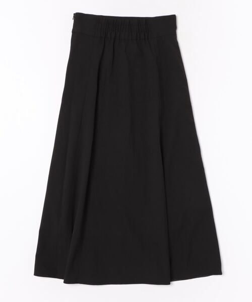 m.f.editorial（エムエフエディトリアル）の「【表地ストレッチ ウォッシャブル】m.f.エディトリアル レディース ボタンデザイン フレアースカート（スカート・レディース・ブラック/ピンク系その他・S/MEDIUM/LARGE）」の3枚目の写真