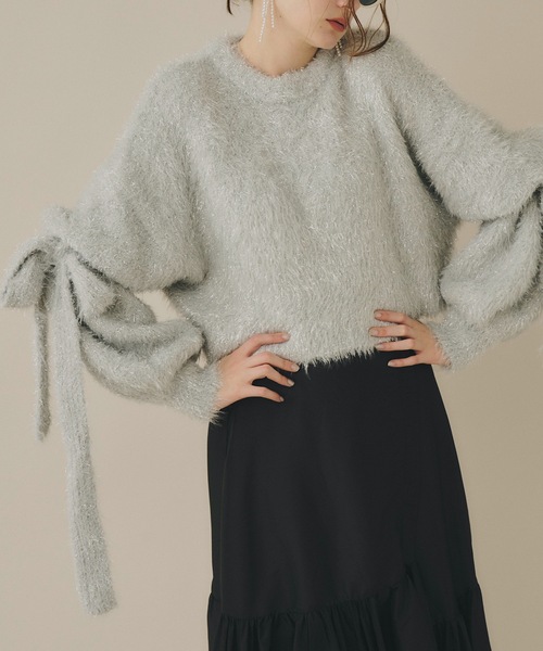 フェザーヤーンラメニット⭐タイムセール中⭐ 最強モテニット】フェザーヤーンラメニット | La boutique BonBon(ラブ