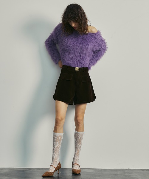 uyu.(ウユ)の「Studded Point Suede Pumps / スタッズポイントスエードパンプス【uyu./ウユ】(パンプス・レディース・ブラック/ブラウン/レッド・L/M)」の5枚目の写真