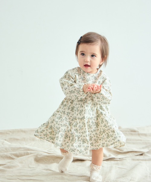 Apolina kids ワンピース型　ロンパース　6-12m Apolina kids ワンピース型ロンパース6-12m