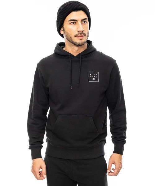 BILLABONG(ビラボン)の「BILLABONG メンズ LOGO SET UP パーカー 【2024年秋冬モデル】/ビラボンスクエアロゴバックプリントプルオーバーパーカー(パーカー・メンズ・ブラック/グレー・SMALL/MEDIUM/LARGE/X-LARGE)」の3枚目の写真