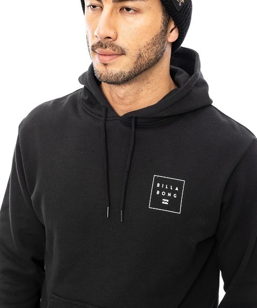 BILLABONG(ビラボン)の「BILLABONG メンズ LOGO SET UP パーカー 【2024年秋冬モデル】/ビラボンスクエアロゴバックプリントプルオーバーパーカー(パーカー・メンズ・ブラック/グレー・SMALL/MEDIUM/LARGE/X-LARGE)」の5枚目の写真