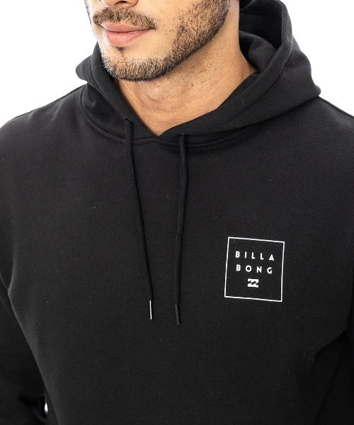 BILLABONG(ビラボン)の「BILLABONG メンズ LOGO SET UP パーカー 【2024年秋冬モデル】/ビラボンスクエアロゴバックプリントプルオーバーパーカー(パーカー・メンズ・ブラック/グレー・SMALL/MEDIUM/LARGE/X-LARGE)」の6枚目の写真