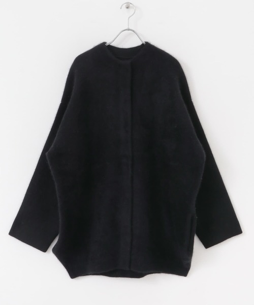 カーディガン ELENDEEK - ELENDEEK RACCOON MIX W CARDIGAN ELENDEEK（エレンディーク）の「CN RACCOON MIX W CARDIGAN