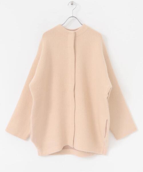 ELENDEEK(エレンディーク)の「ELENDEEK BASIC CN RACCOON MIX CARDIGAN(カーディガン/ボレロ・レディース・ベージュ/ブラック・2/1)」の11枚目の写真
