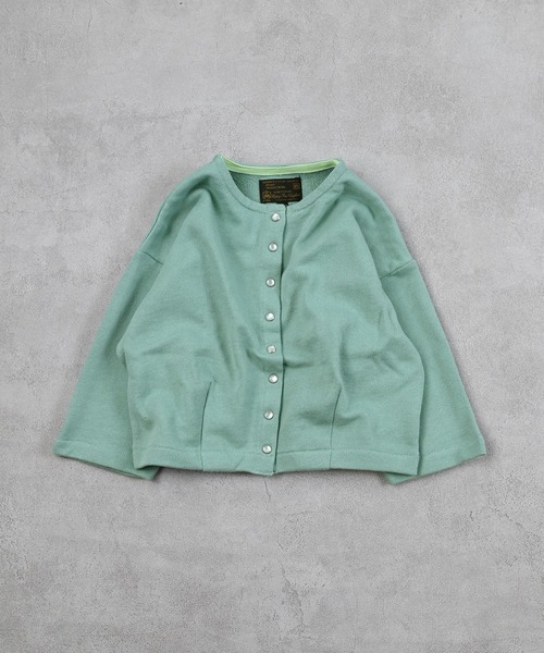 A BOND（アボンド）の「スナップボタンマルーンカーディガン（カーディガン/ボレロ・キッズ・ブラック/ブラウン/ミント/レッド・120/80/130/95/140/150/90/100/110）」の11枚目の写真