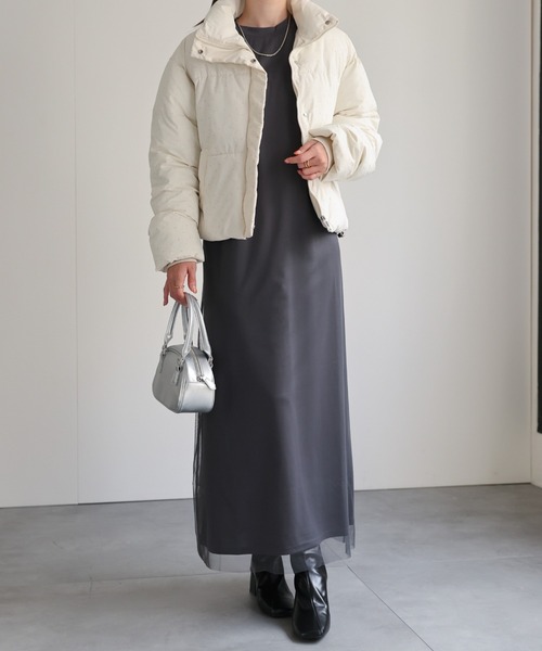 model：162cm 着用サイズ：L