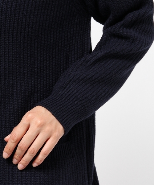 MYSELF ABAHOUSE(マイセルフアバハウス)の「アルパカ混Vカーデ(カーディガン/ボレロ・レディース・ネイビー/グレー・FREE)」の7枚目の写真