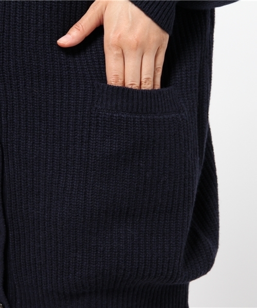 MYSELF ABAHOUSE(マイセルフアバハウス)の「アルパカ混Vカーデ(カーディガン/ボレロ・レディース・ネイビー/グレー・FREE)」の10枚目の写真