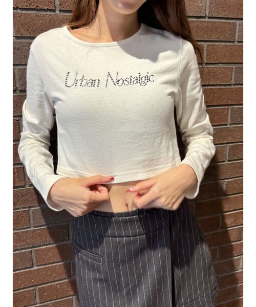 EVRIS（エヴリス）の「ラインストーンロゴコンパクトロンT（Tシャツ/カットソー・レディース・ホワイト/ブラック/レッド・FREE）」の18枚目の写真