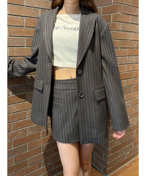 EVRIS（エヴリス）の「ラインストーンロゴコンパクトロンT（Tシャツ/カットソー・レディース・ホワイト/ブラック/レッド・FREE）」の19枚目の写真