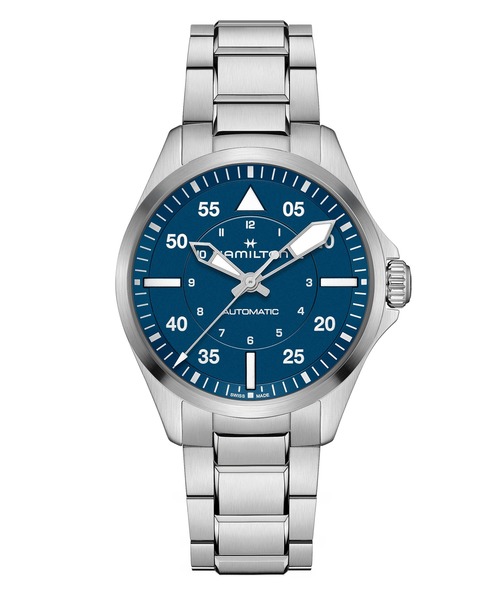 HAMILTON 自動巻き 腕時計 シルバー HAMILTON 手巻き付き自動巻き