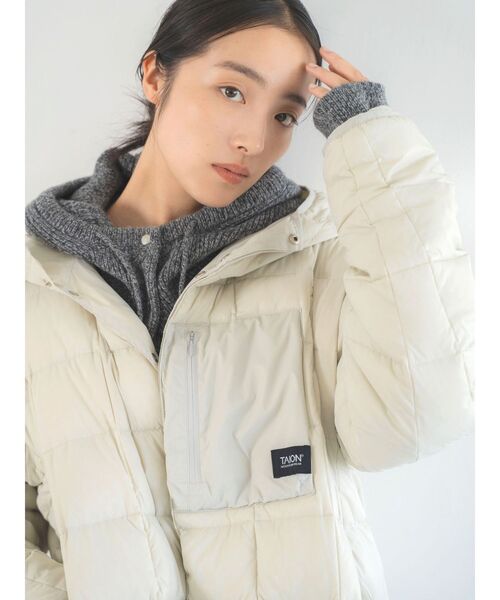 TAION(タイオン)の「【UNISEX/ユニセックス】TAION別注 キルティングフードブルゾン(ブルゾン・メンズ・ブラック/グレー・SMALL/MEDIUM/LARGE)」の17枚目の写真