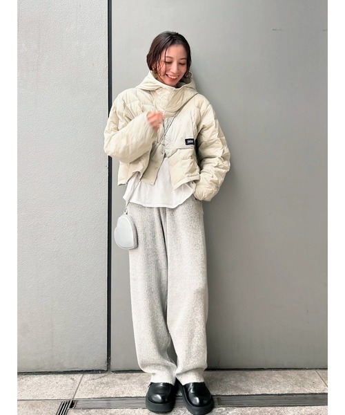 TAION(タイオン)の「【UNISEX/ユニセックス】TAION別注 キルティングフードブルゾン(ブルゾン・メンズ・ブラック/グレー・SMALL/MEDIUM/LARGE)」の2枚目の写真