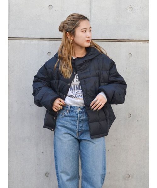 TAION(タイオン)の「【UNISEX/ユニセックス】TAION別注 キルティングフードブルゾン(ブルゾン・メンズ・ブラック/グレー・SMALL/MEDIUM/LARGE)」の1枚目の写真