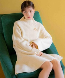 【WEB限定】ブローチ付きニットセットアップ