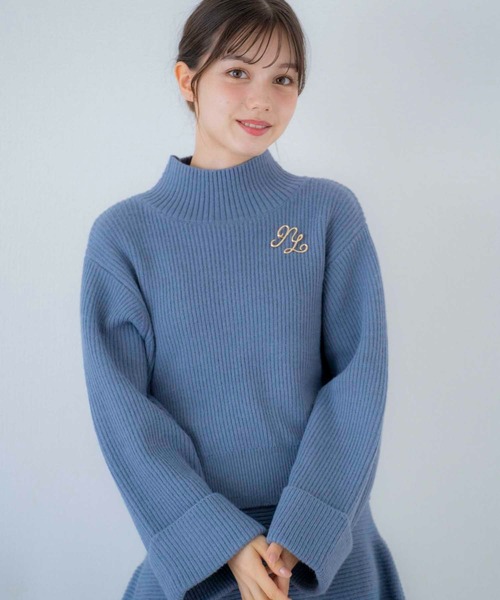 NOELA(ノエラ)の「【WEB限定】ブローチ付きニットセットアップ(ワンピース・レディース・オフホワイト/グレー/ブルー・フリー)」の16枚目の写真
