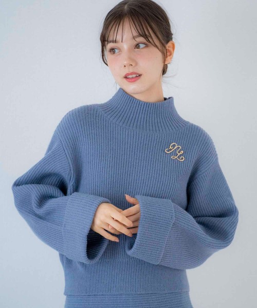 NOELA(ノエラ)の「【WEB限定】ブローチ付きニットセットアップ(ワンピース・レディース・オフホワイト/グレー/ブルー・フリー)」の17枚目の写真