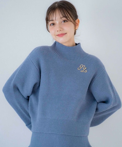 NOELA(ノエラ)の「【WEB限定】ブローチ付きニットセットアップ(ワンピース・レディース・オフホワイト/グレー/ブルー・フリー)」の19枚目の写真