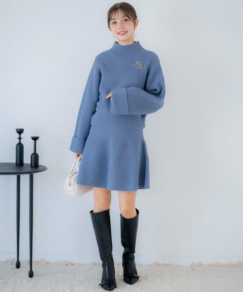 NOELA(ノエラ)の「【WEB限定】ブローチ付きニットセットアップ(ワンピース・レディース・オフホワイト/グレー/ブルー・フリー)」の22枚目の写真