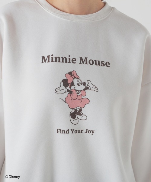 Honeys（ハニーズ）の「【ハニぽか】ディズニー／ゆるトップス（スウェット・レディース・ブラック/ボルドー/ブルー/オフホワイト・S/M/L/LL）」の9枚目の写真