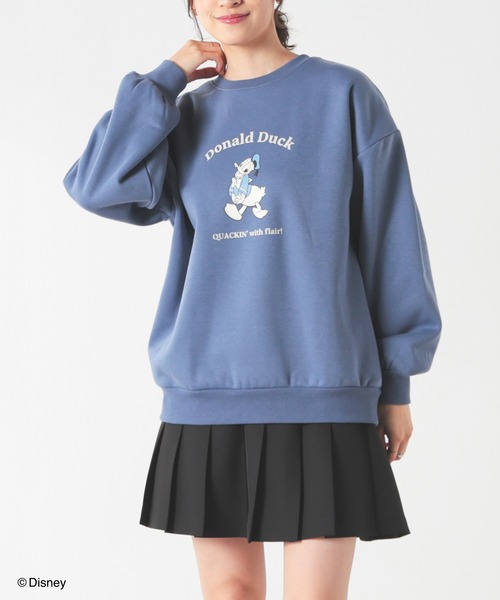 Honeys（ハニーズ）の「【ハニぽか】ディズニー／ゆるトップス（スウェット・レディース・ブラック/ボルドー/ブルー/オフホワイト・S/M/L/LL）」の20枚目の写真