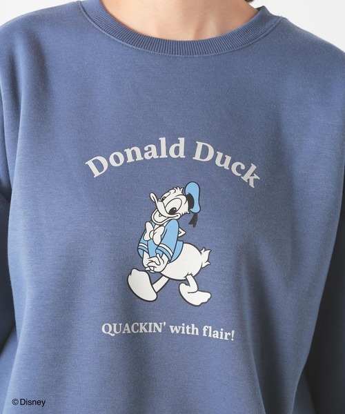 Honeys（ハニーズ）の「【ハニぽか】ディズニー／ゆるトップス（スウェット・レディース・ブラック/ボルドー/ブルー/オフホワイト・S/M/L/LL）」の21枚目の写真