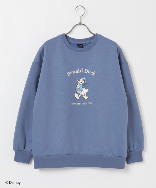 Honeys（ハニーズ）の「【ハニぽか】ディズニー／ゆるトップス（スウェット・レディース・ブラック/ボルドー/ブルー/オフホワイト・S/M/L/LL）」の22枚目の写真