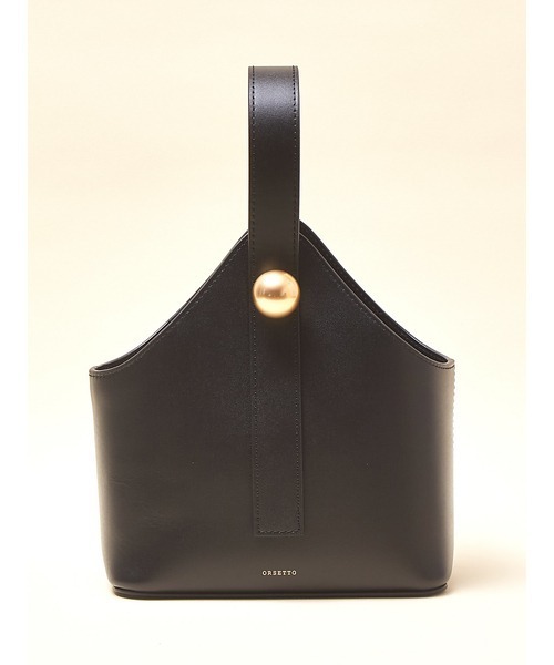 Rouge vif（ルージュヴィフ）の「【ORSETTO/オルセット】MESEレザーハンドバッグ（ハンドバッグ・レディース・ブラウン/ブラック・フリー）」の2枚目の写真