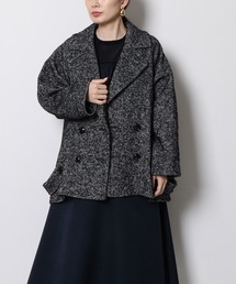 RE.VEROFONNA ヴェロフォンナ ノーカラー ツイードジャケット コート RE.VEROFONNA ヴェロフォンナ ノーカラー ツイードジャケット コート