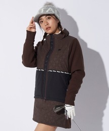 【FILAGOLF/フィラゴルフ】レディース袖ニット中綿ブルゾン ゴルフ