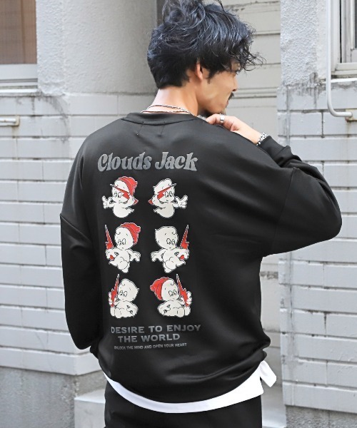 セール】A.T.C in the atticクラウドジャックバックプリント