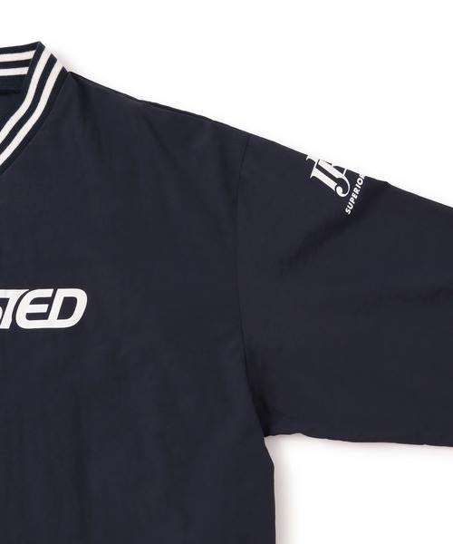 j.n.r.d(ジェー・エヌ・アール・ディー)の「【セットアップ対応】j.n.r.d/ゲームシャツプルオーバー(Tシャツ/カットソー・メンズ・ダークブラウン/ネイビー・L/LL/M)」の6枚目の写真