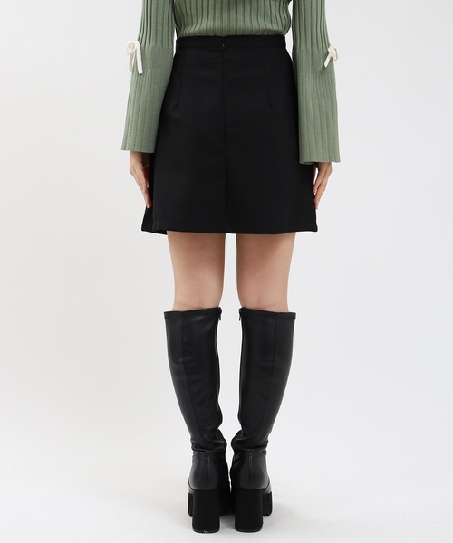 ASTORIA ODIER（アストリアオディール）の「リボンディテールチュール使いスカパン（その他パンツ・レディース・ブラック/チャコールグレー・SMALL/MEDIUM）」の14枚目の写真