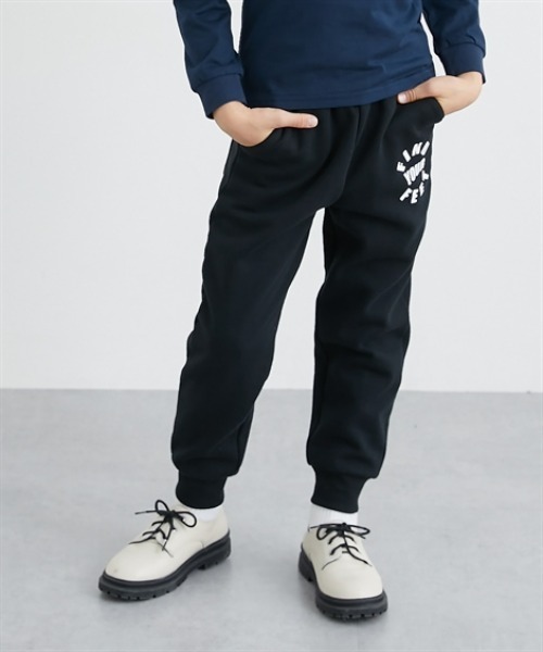 QUNTSTYLE(キュントスタイル)の「裏起毛 ジョガーパンツ(その他パンツ・キッズ・ブラック/カーキ/ネイビー/グレー/ブラック系・100/110/120/130/140/150/160)」の1枚目の写真