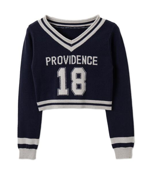 WEGO（ウィゴー）の「WEGO/ナンバリングコンパクトニット（ニット/セーター・レディース・ホワイト/ネイビー・FREE）」の13枚目の写真