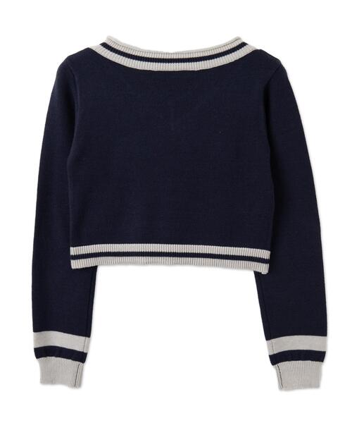 WEGO（ウィゴー）の「WEGO/ナンバリングコンパクトニット（ニット/セーター・レディース・ホワイト/ネイビー・FREE）」の15枚目の写真