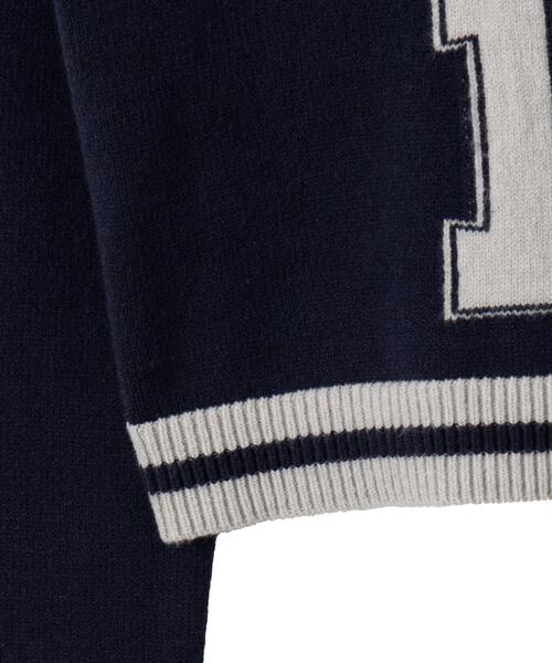 WEGO（ウィゴー）の「WEGO/ナンバリングコンパクトニット（ニット/セーター・レディース・ホワイト/ネイビー・FREE）」の19枚目の写真