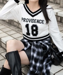 WEGO | WEGO/【24年秋冬新作】ナンバリングコンパクトニット(ニット/セーター)