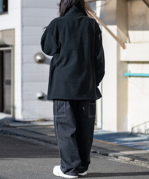 GERRY(ジェリー)の「【ag】〔GERRY/ジェリー〕ワンポイントロゴ フリースハーフジップ(その他トップス・メンズ・ベージュ/ブラック/アイボリー/チャコールグレー・MEDIUM/LARGE/X-LARGE)」の16枚目の写真
