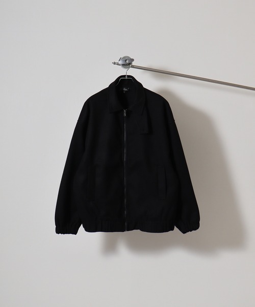 セール】wool-like harrington jacket / ウールライク ハリントン