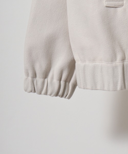 FUNALIVE(ファンアライブ)の「wool-like harrington jacket / ウールライク ハリントンジャケット unisex(ブルゾン・メンズ・ブラック/アイボリー/チャコール/ブラウン/グレー・M/L)」の8枚目の写真