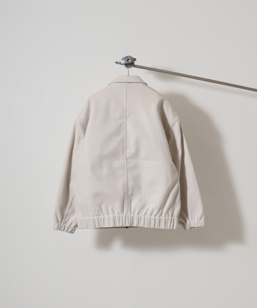 FUNALIVE(ファンアライブ)の「wool-like harrington jacket / ウールライク ハリントンジャケット unisex(ブルゾン・メンズ・ブラック/アイボリー/チャコール/ブラウン/グレー・M/L)」の11枚目の写真